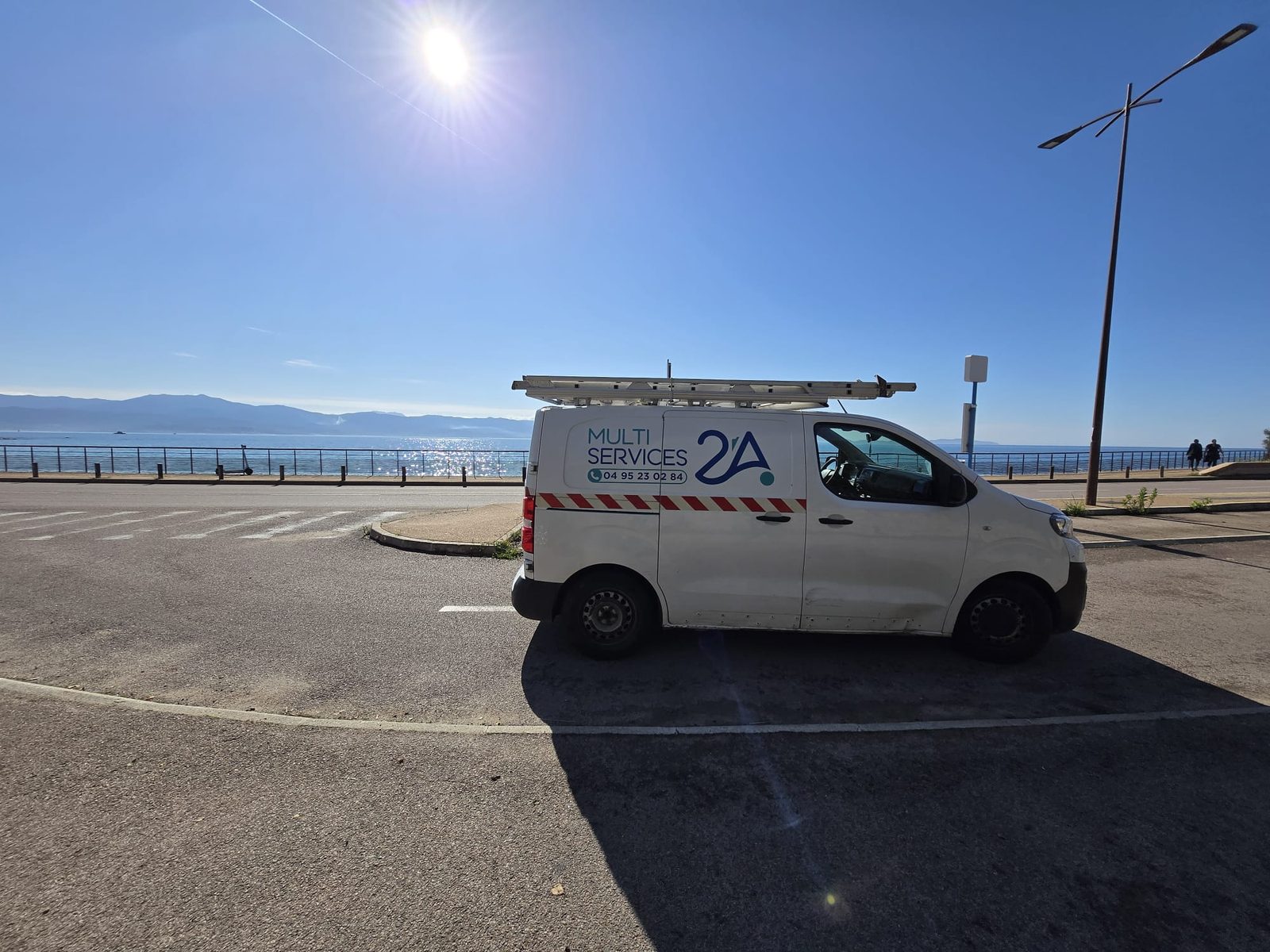 Fourgon d'intervention Multiservices 2A sur le littoral d'Ajaccio